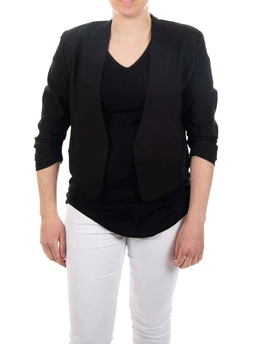 Le blazer uni manches 3/4 - Image 2
