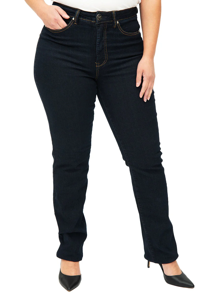 Jeans jambe droite | Taille haute