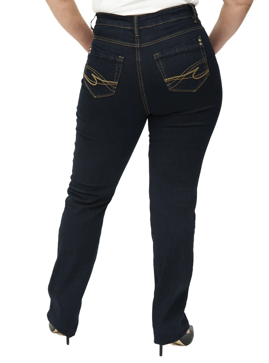 Jeans jambe droite | Taille haute - Image 2