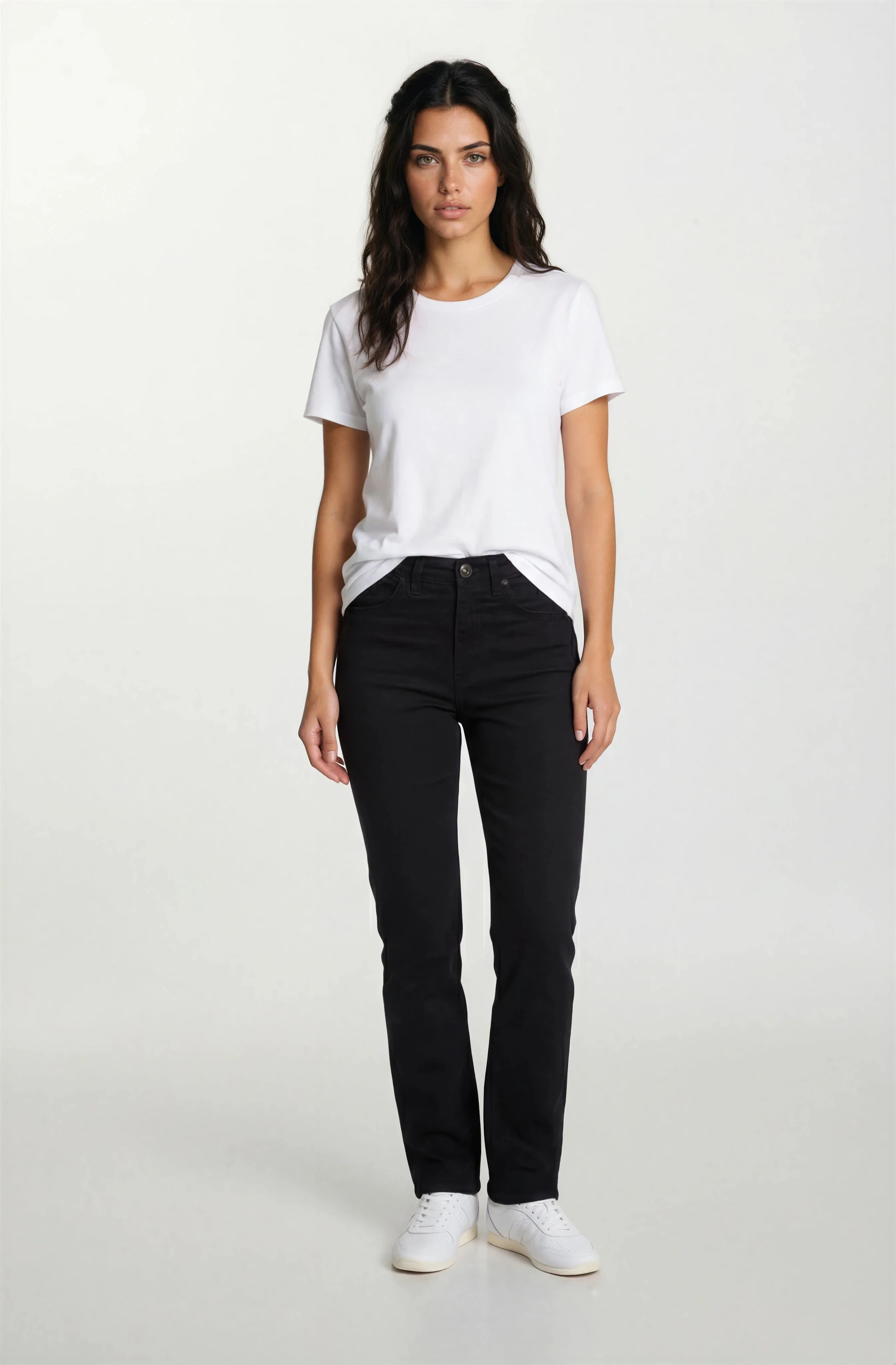 Jeans jambe droite | Taille haute