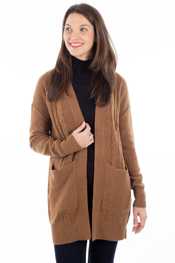 Cardigan ouvert câble torsadé | 3 couleurs - Image 5