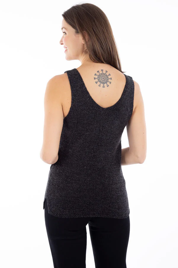 Camisole en tricot double col V | 4 couleurs - Image 2