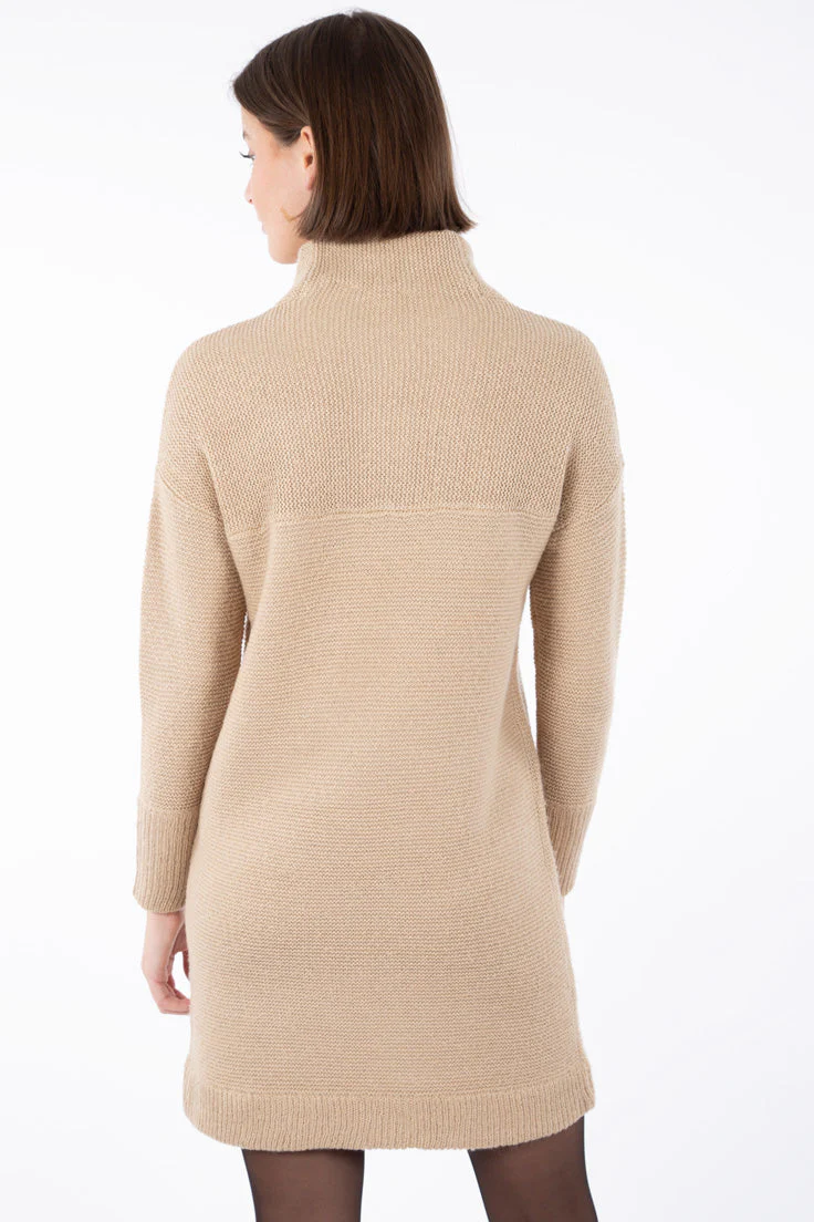 Robe en tricot col montant | 4 couleurs - Image 2