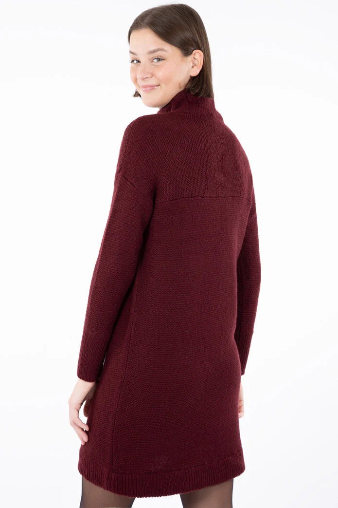 Robe en tricot col montant | 4 couleurs - Image 4