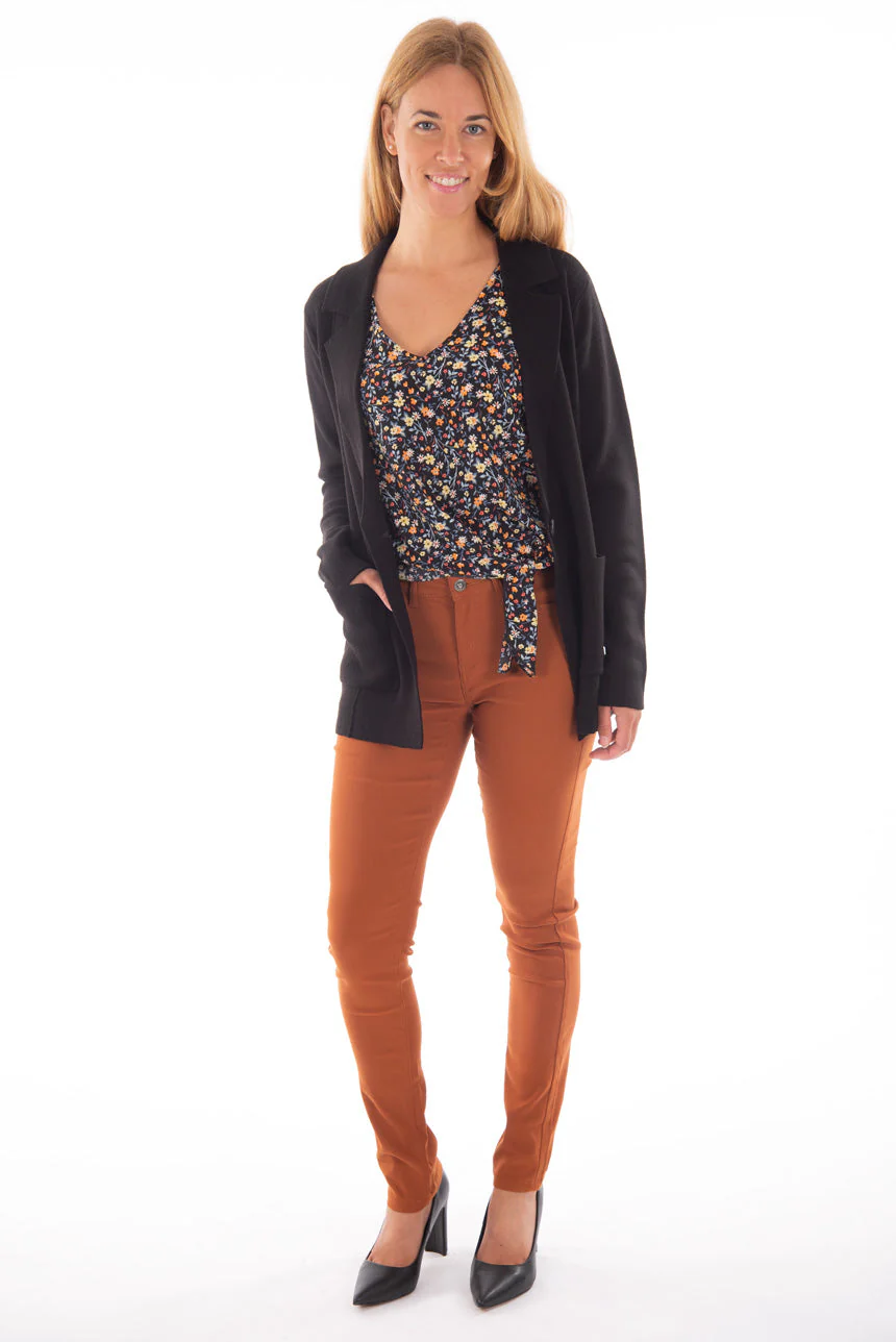 Pantalon hyper extensible 1 bouton | 4 couleurs - Image 10