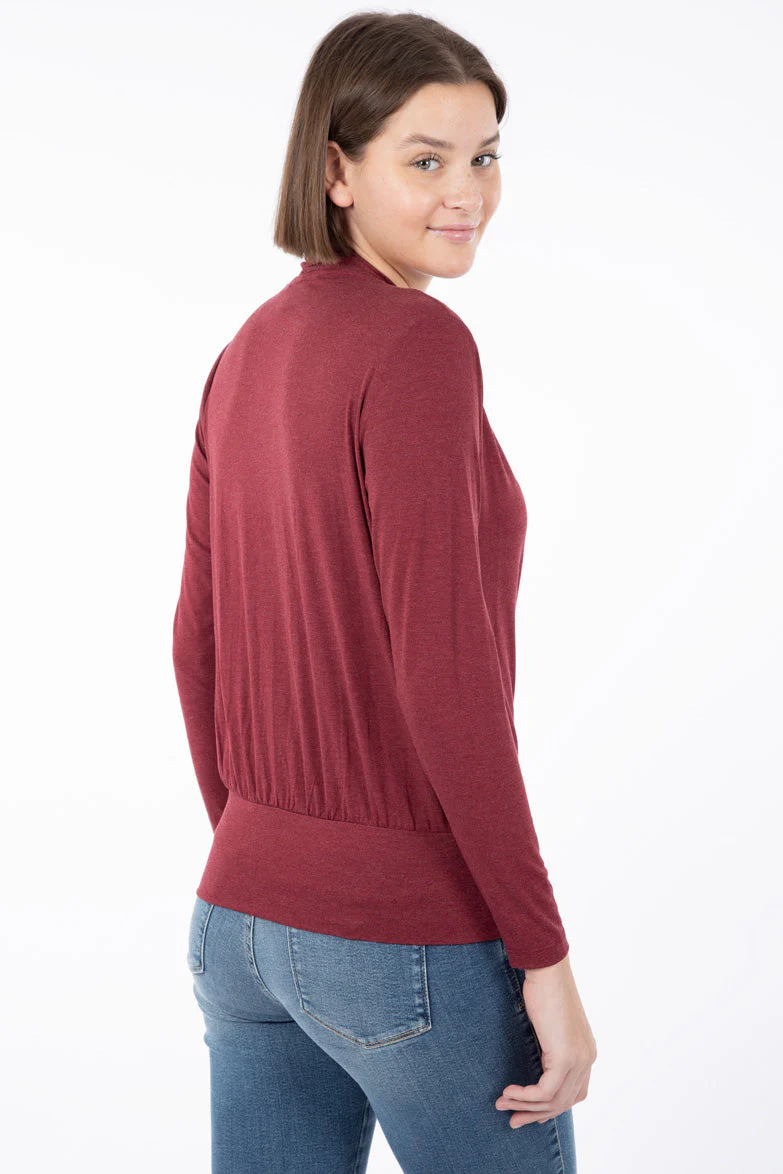 T-shirt croisé manches longues | 3 couleurs - Image 4