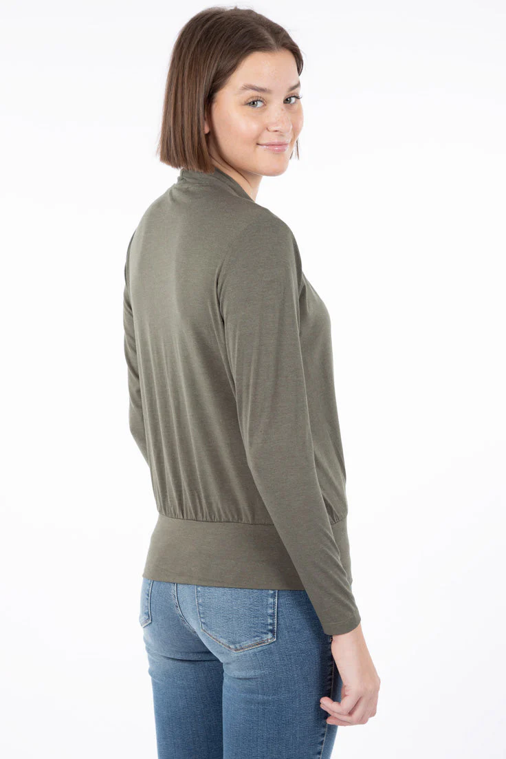 T-shirt croisé manches longues | 3 couleurs - Image 7