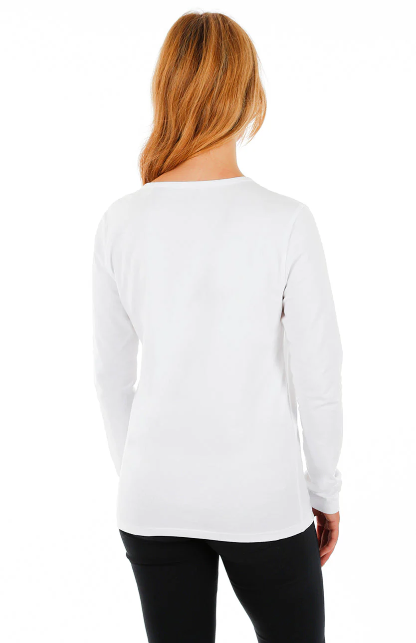 T-shirt uni manches longues | 3 couleurs - Image 2