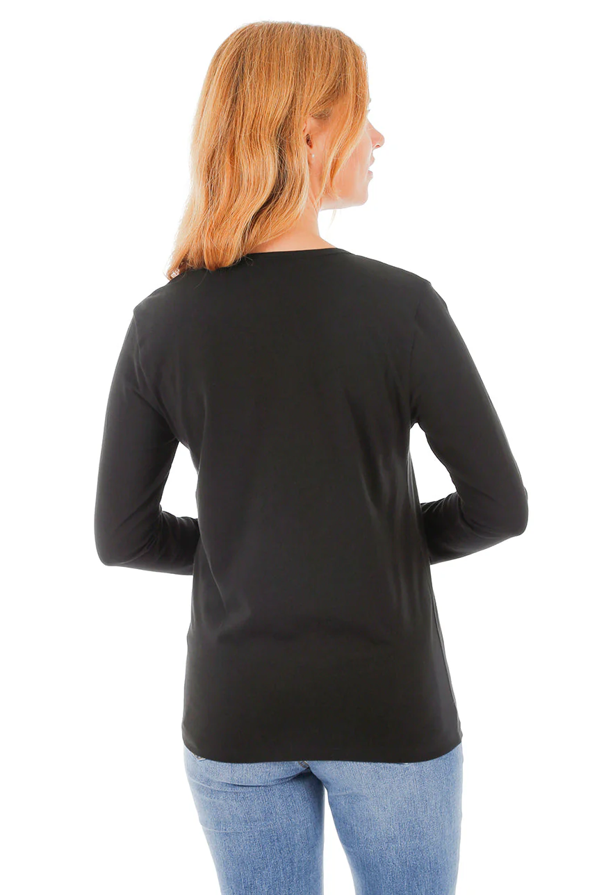 T-shirt uni manches longues | 3 couleurs - Image 4
