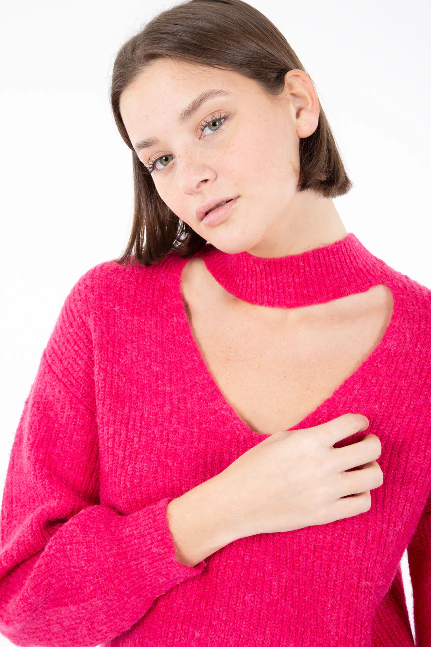 Chandail en tricot avec ouverture | 4 couleurs - Image 10