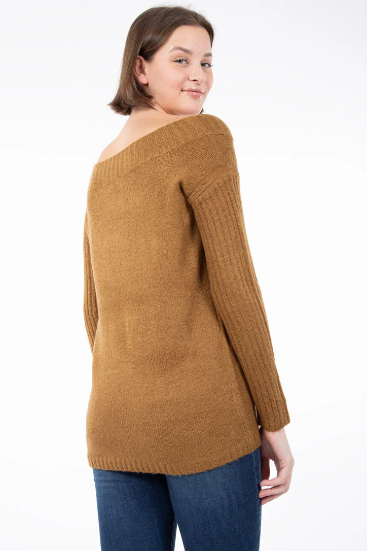 Chandail tricot ultradoux col bateau | 3 couleurs - Image 5