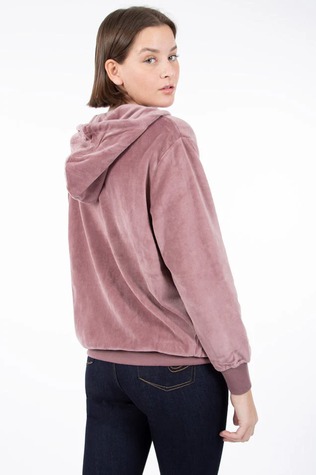 Kangourou à zip en velours | 4 couleurs - Image 9