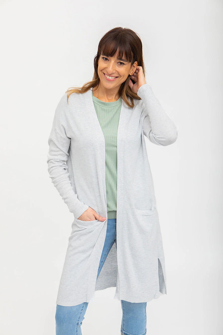 Cardigan long forme ouverte | 3 couleurs - Image 5