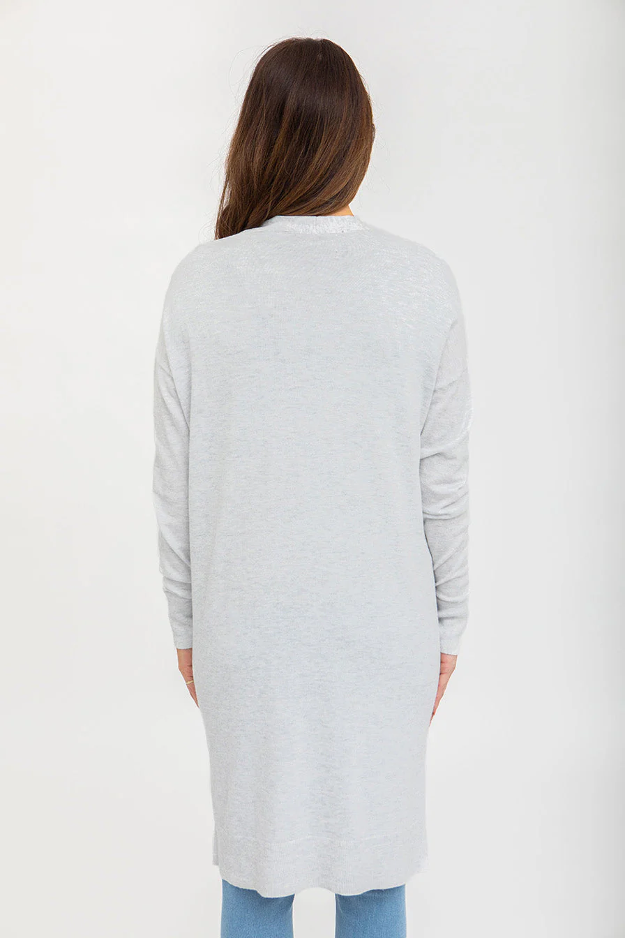 Cardigan long forme ouverte | 3 couleurs - Image 6