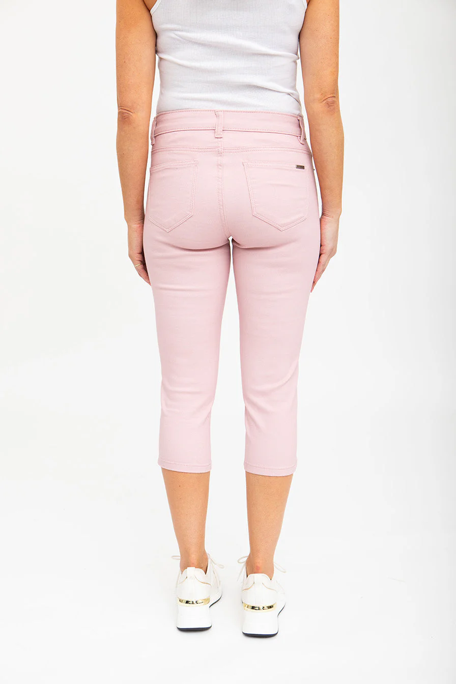 Capri en jean coloré taille régulière | 6 couleurs - Image 10
