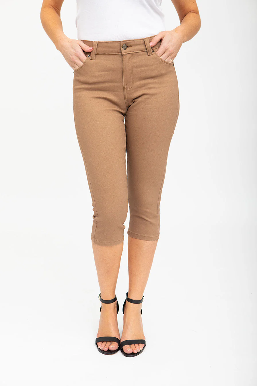 Capri en jean coloré taille régulière | 6 couleurs - Image 11