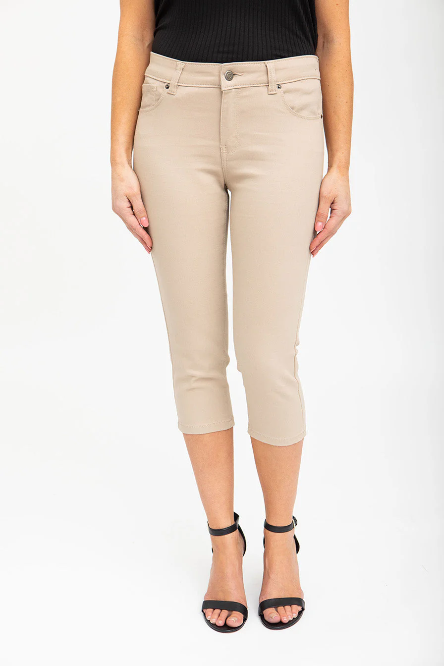 Capri en jean coloré taille régulière | 6 couleurs - Image 14