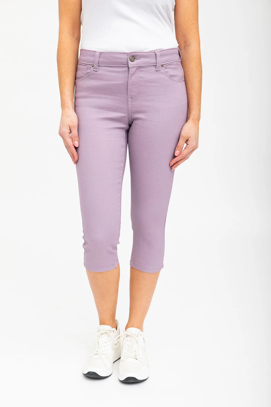 Capri en jean coloré taille régulière | 6 couleurs - Image 4