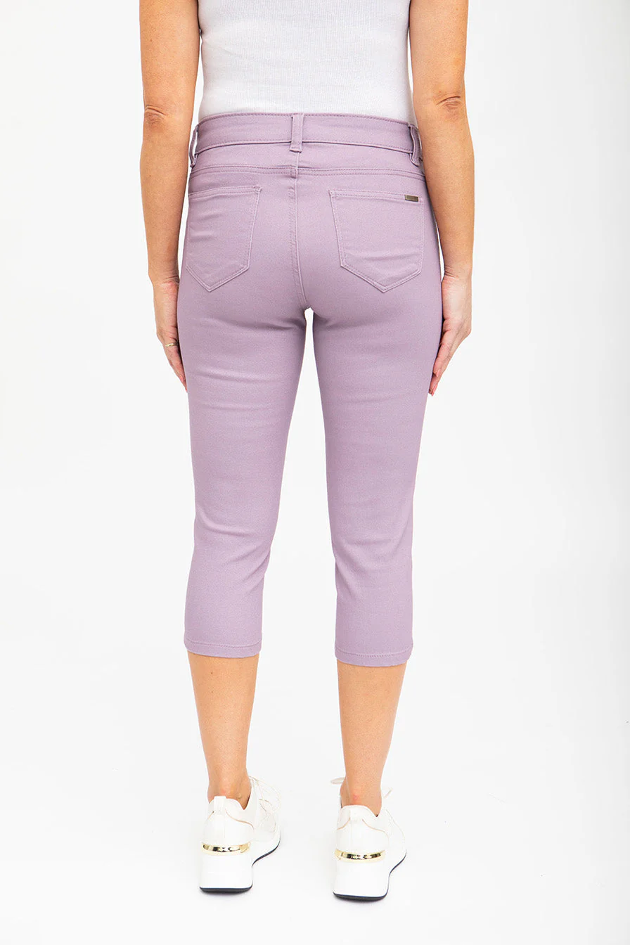 Capri en jean coloré taille régulière | 6 couleurs - Image 5
