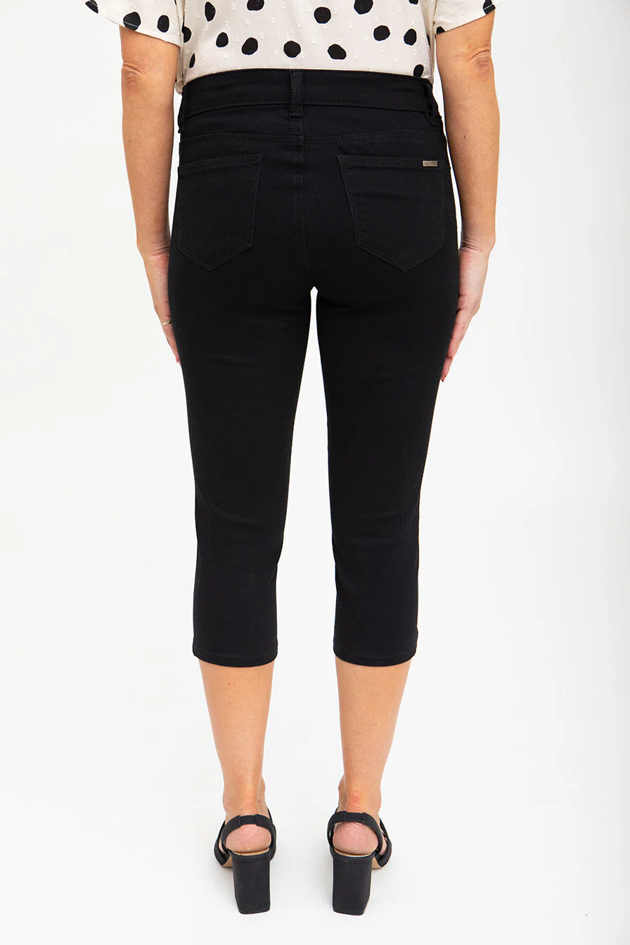 Capri en jean coloré taille régulière | 6 couleurs - Image 8