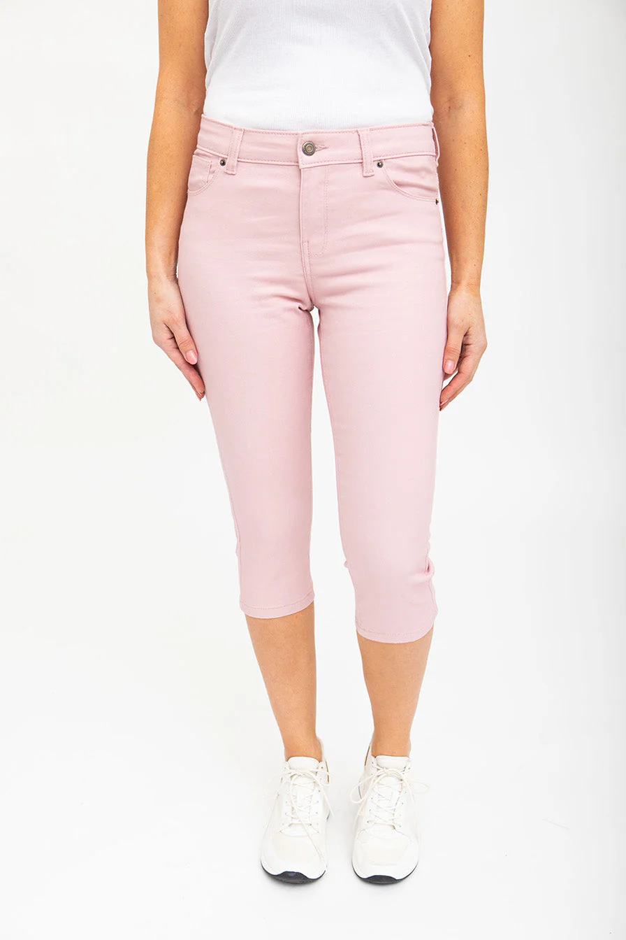Capri en jean coloré taille régulière | 6 couleurs - Image 9