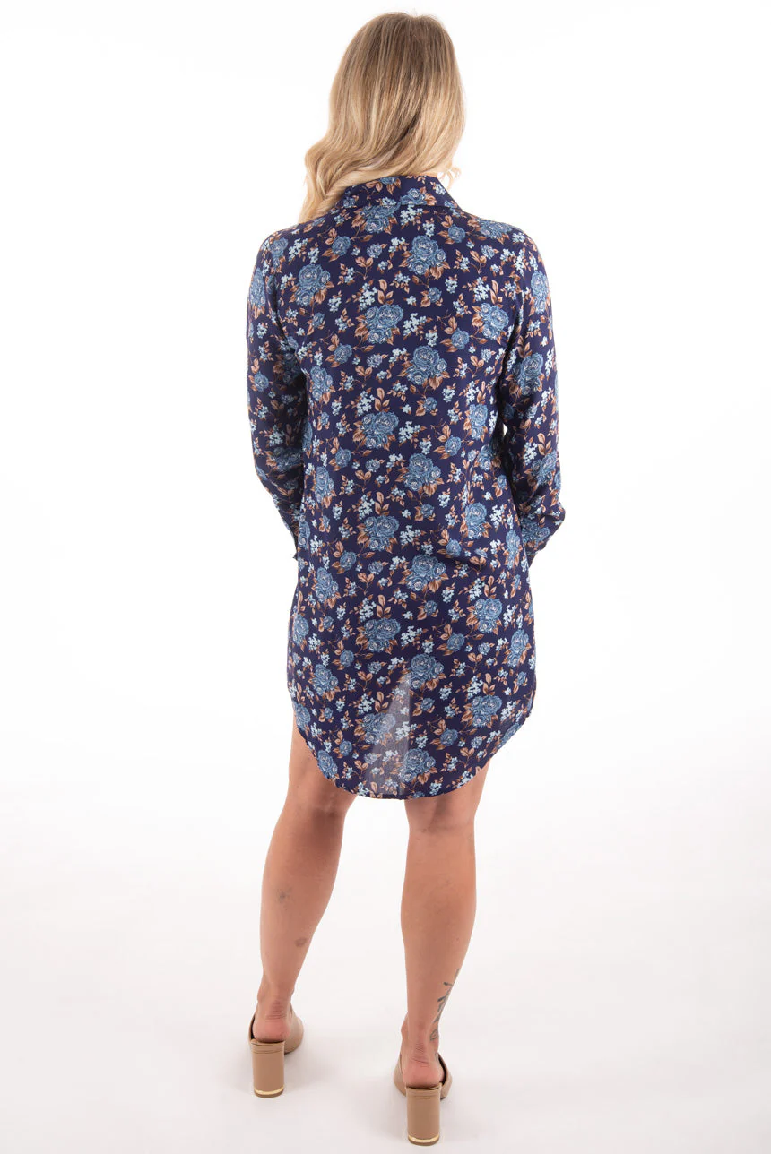 Robe chemisier imprimé floral | 2 couleurs - Image 2