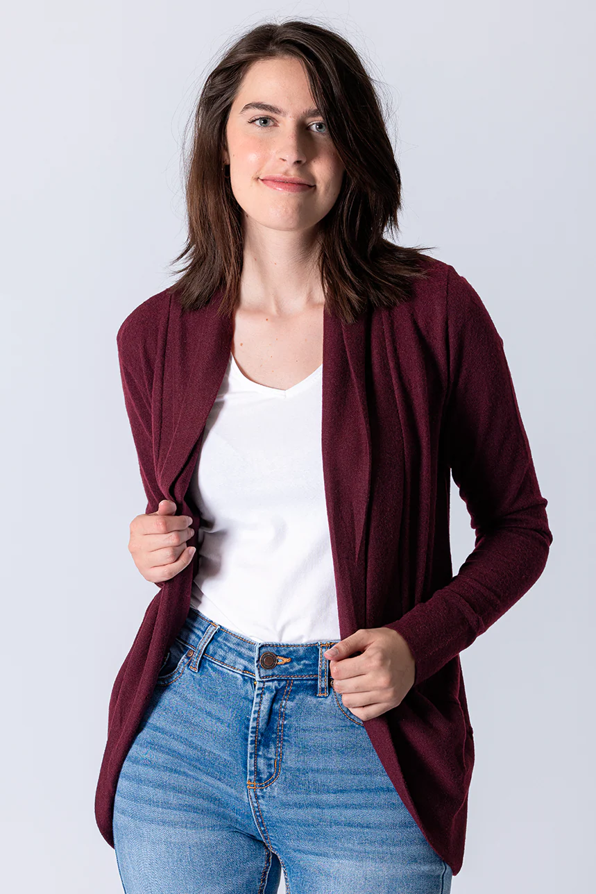 Le cardigan ouvert uni - Image 3