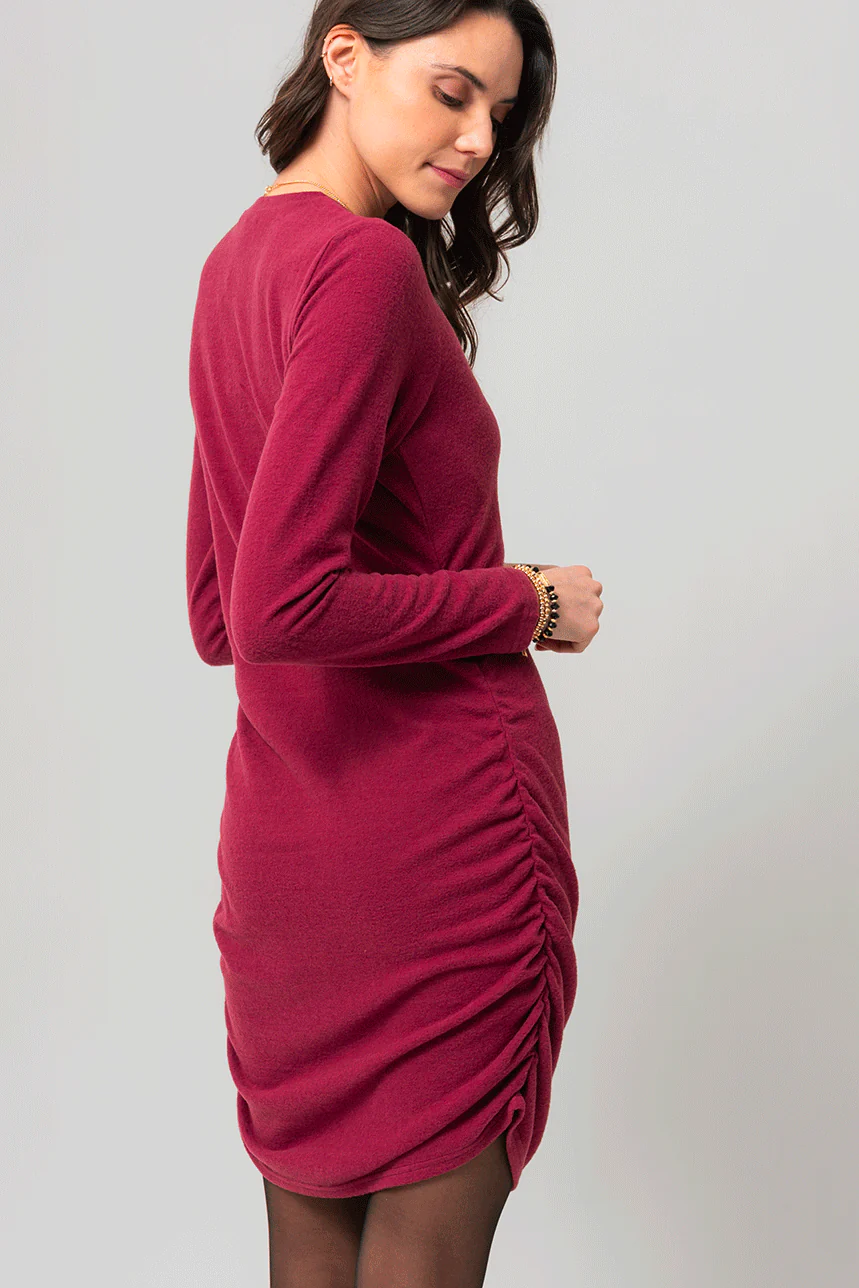 La robe ultra douce côtés froncés - Image 3