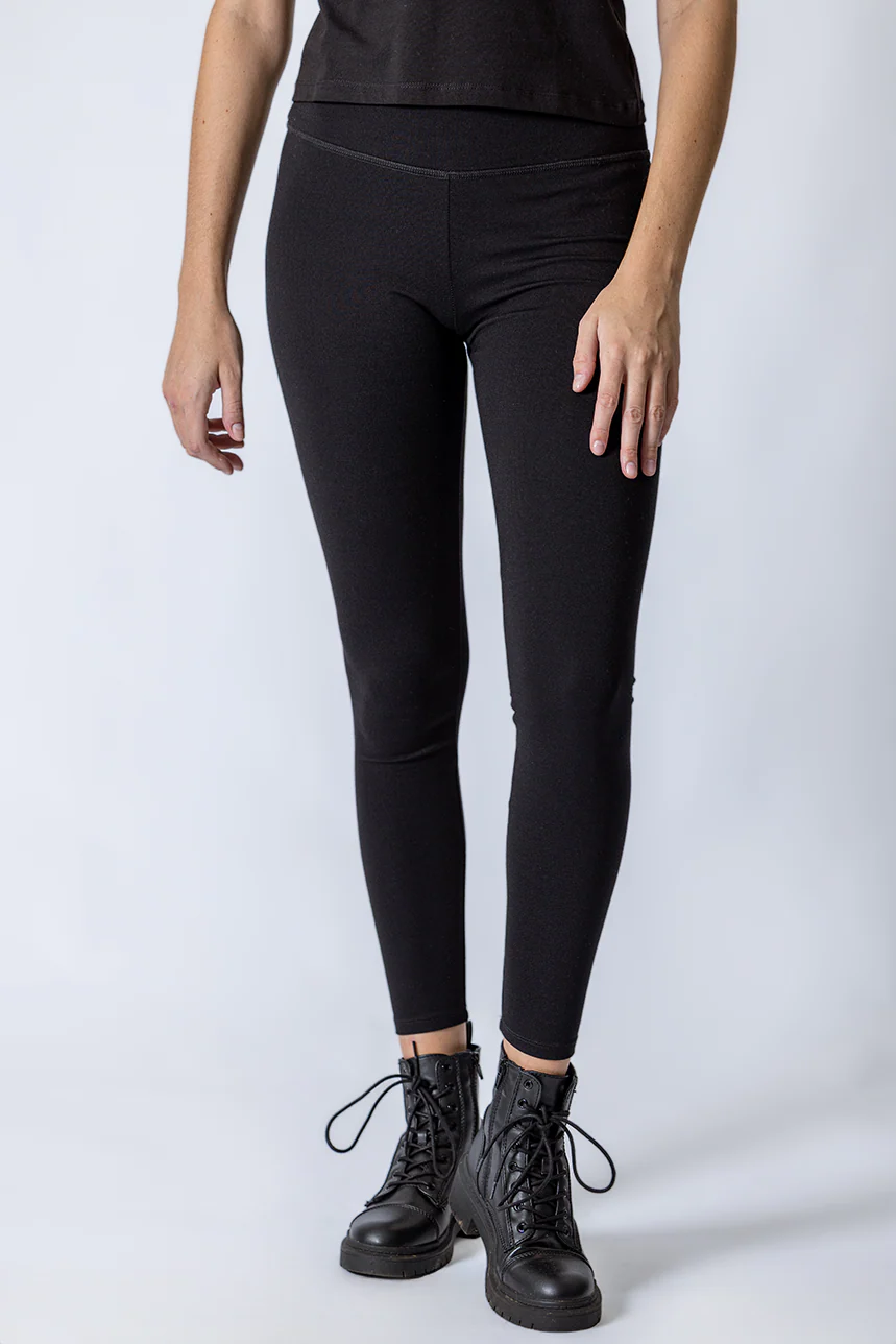 Le legging noir bande de taille large - Image 2