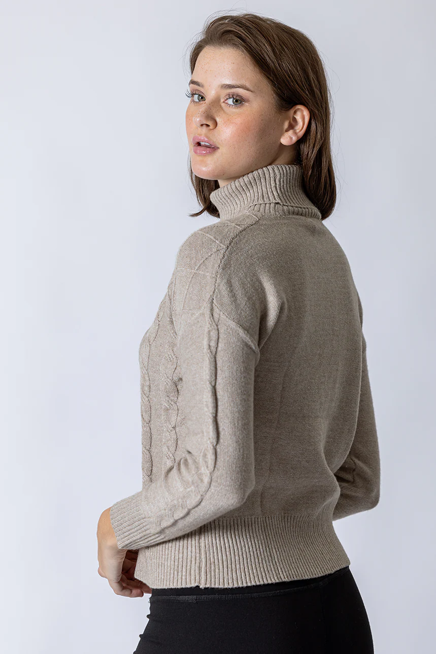 Le tricot texturé col roulé - Image 2