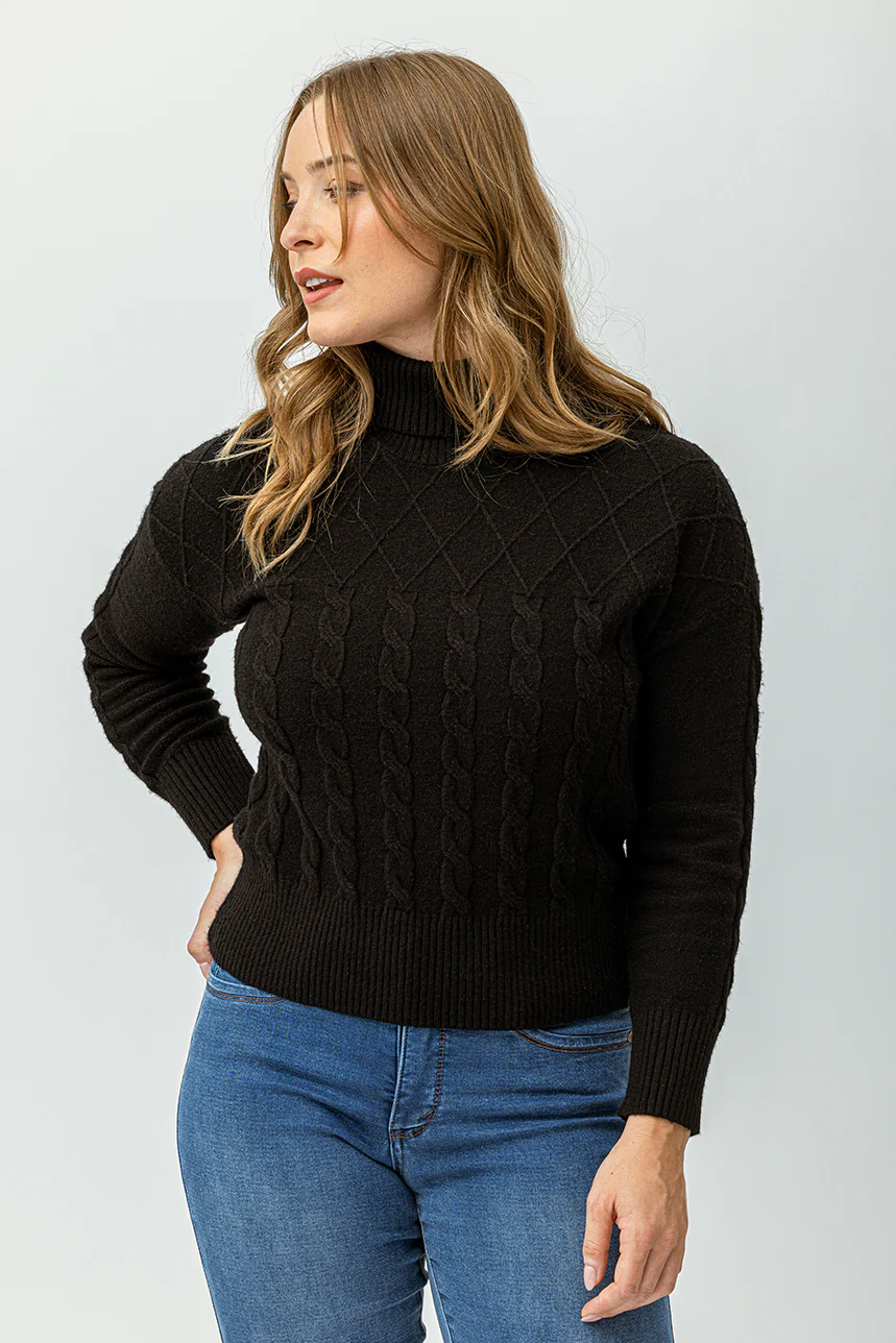 Le tricot texturé col roulé - Image 5