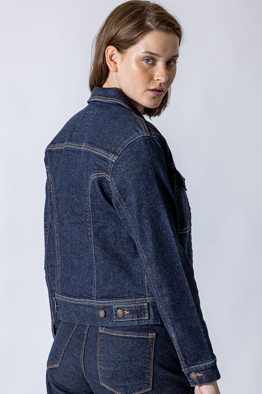 Le manteau en denim bleu foncé - Image 2