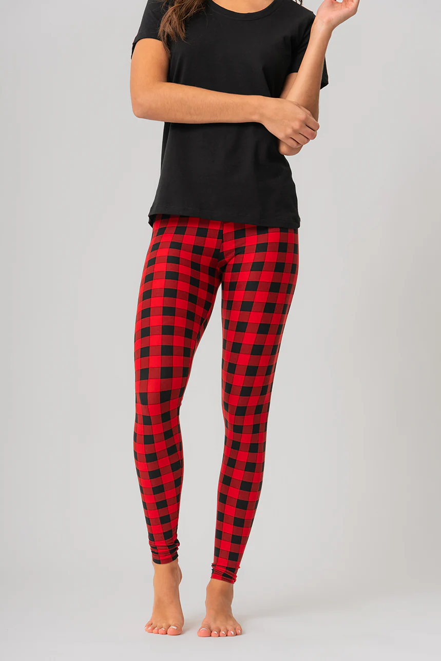 Le legging ultra doux à carreaux