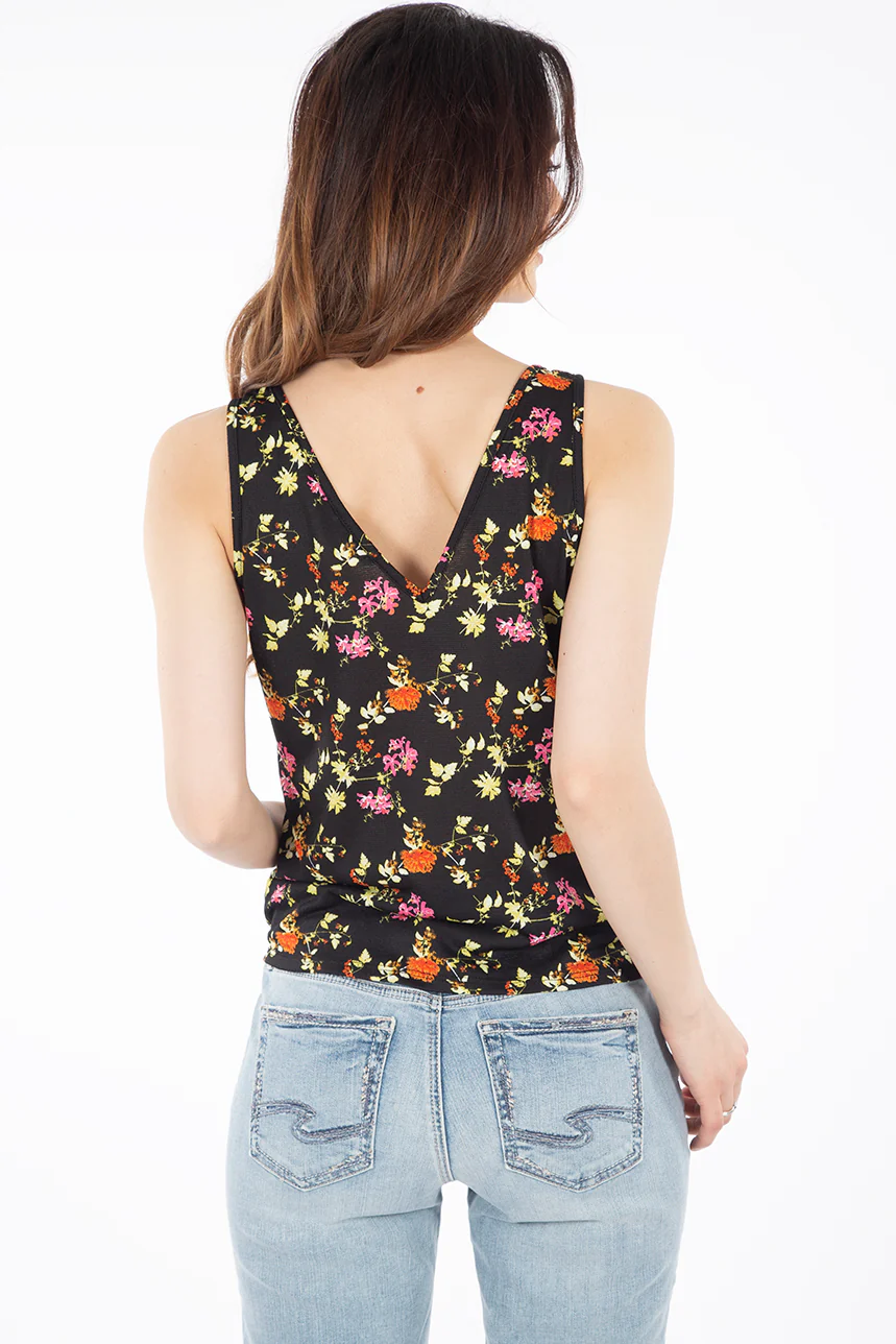 Camisole nouée imprimé fleuri | Fabriquée au Québec | 2 couleurs - Image 4