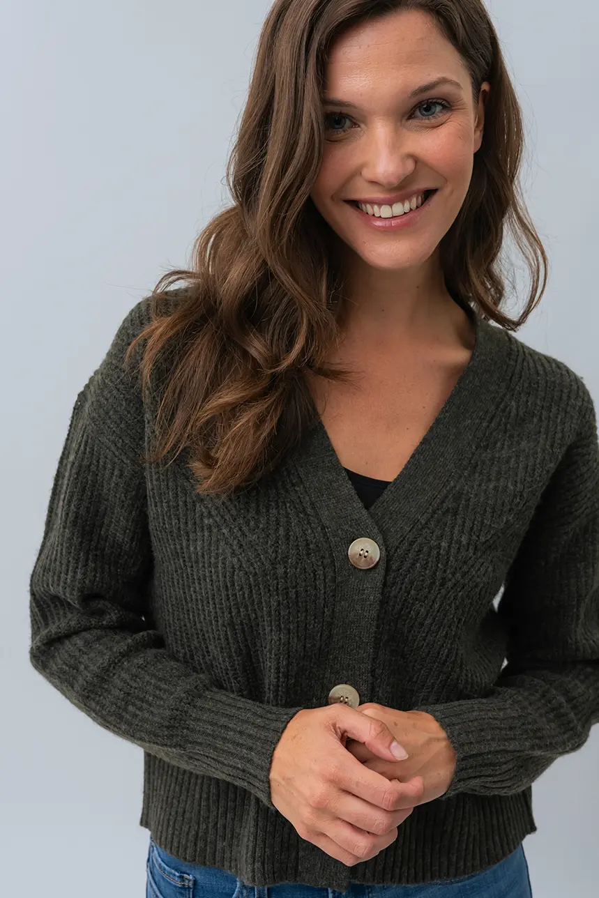 Le cardigan court en tricot - Image 4