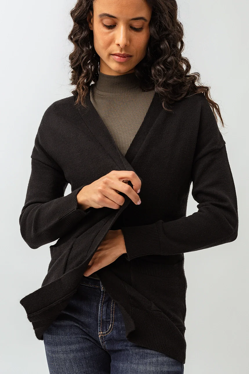 Le cardigan uni mi-long - Image 2