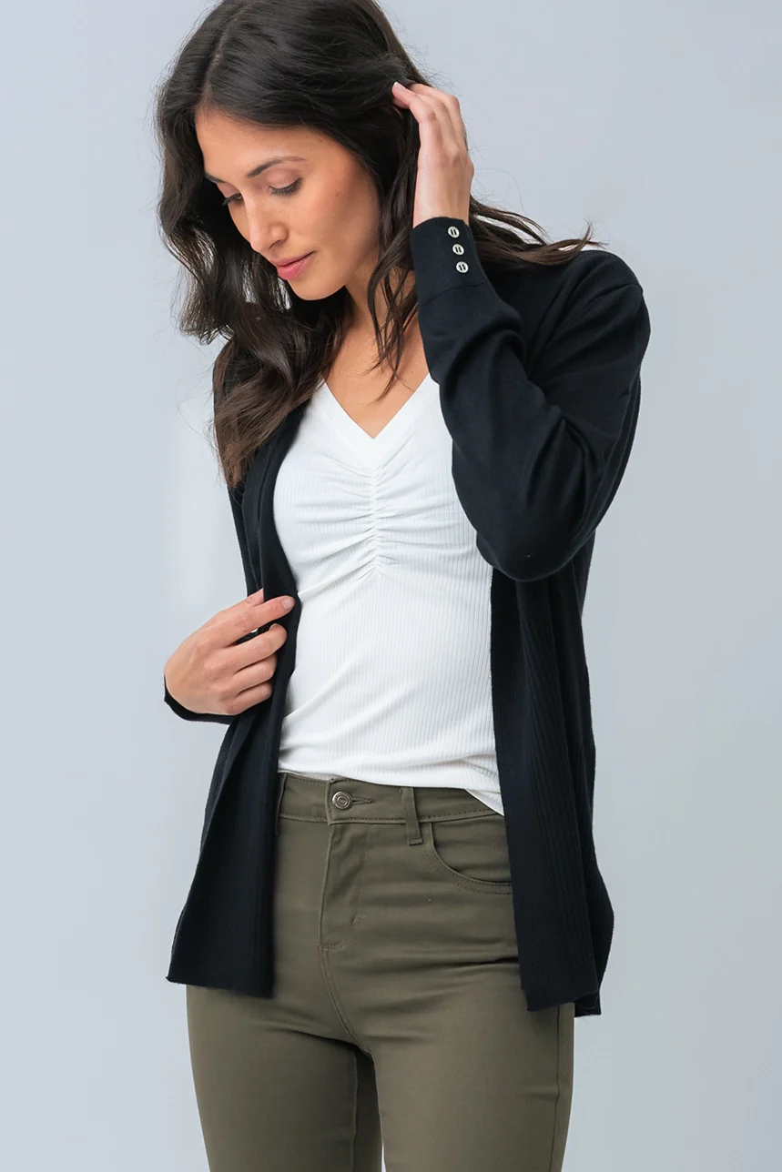 Le cardigan uni texturé - Image 2
