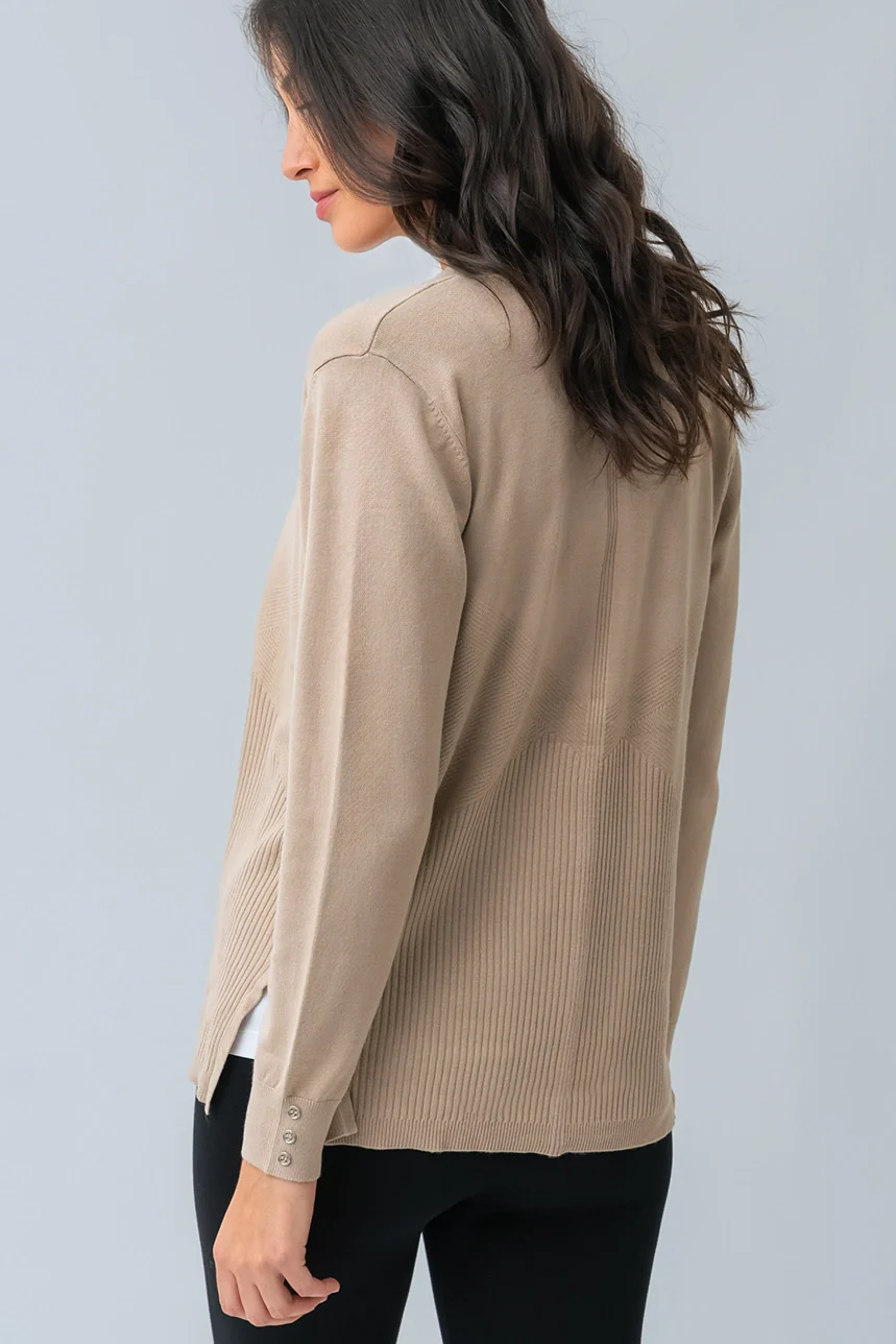 Le cardigan uni texturé - Image 7