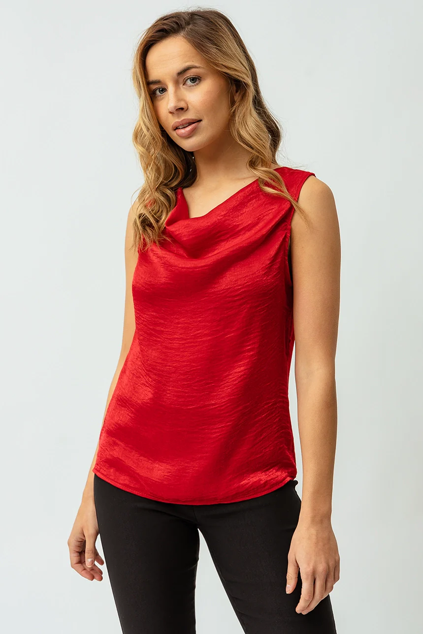 La camisole satinée col bénitier - Image 2