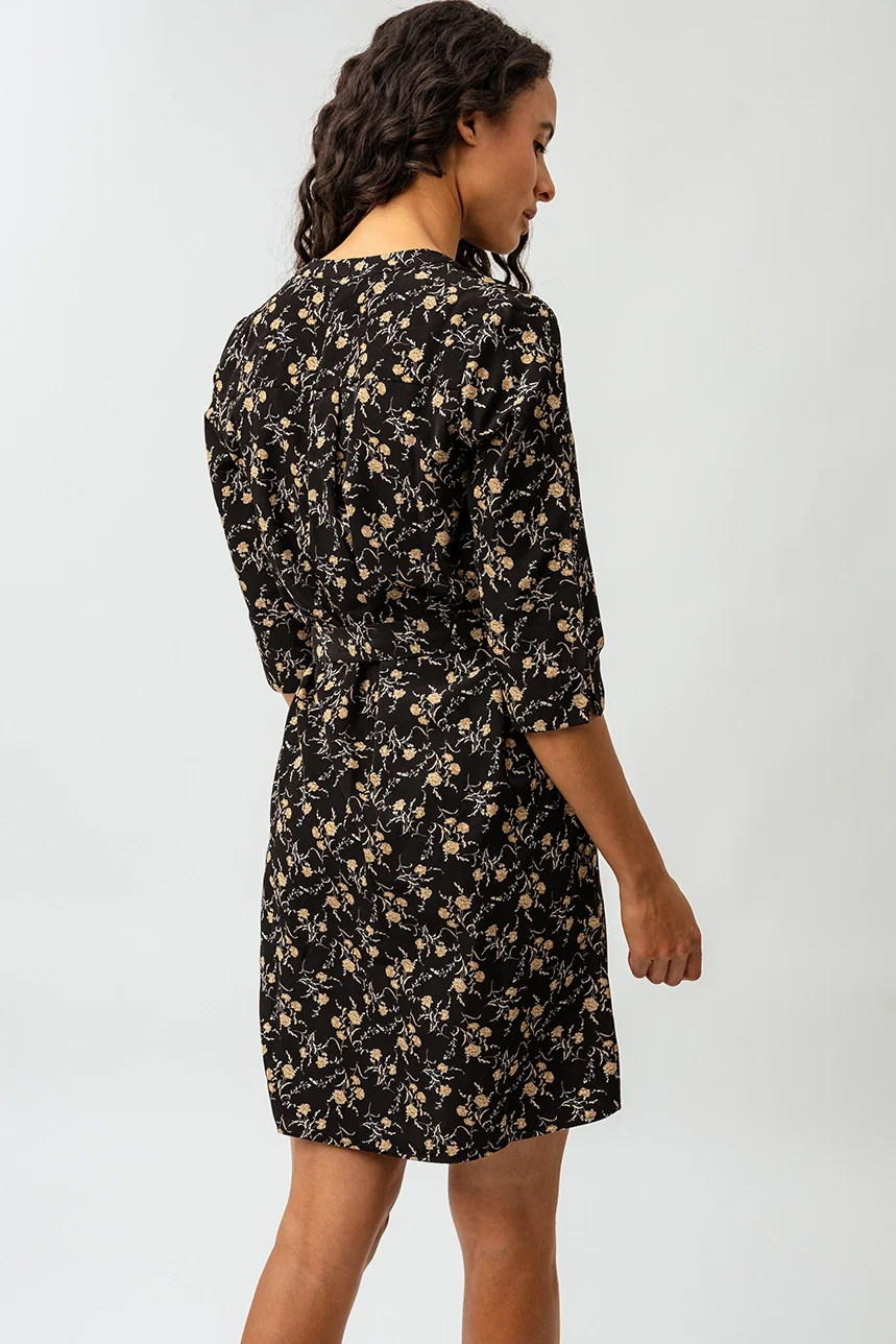 La robe manches ¾ fleurie - Image 3