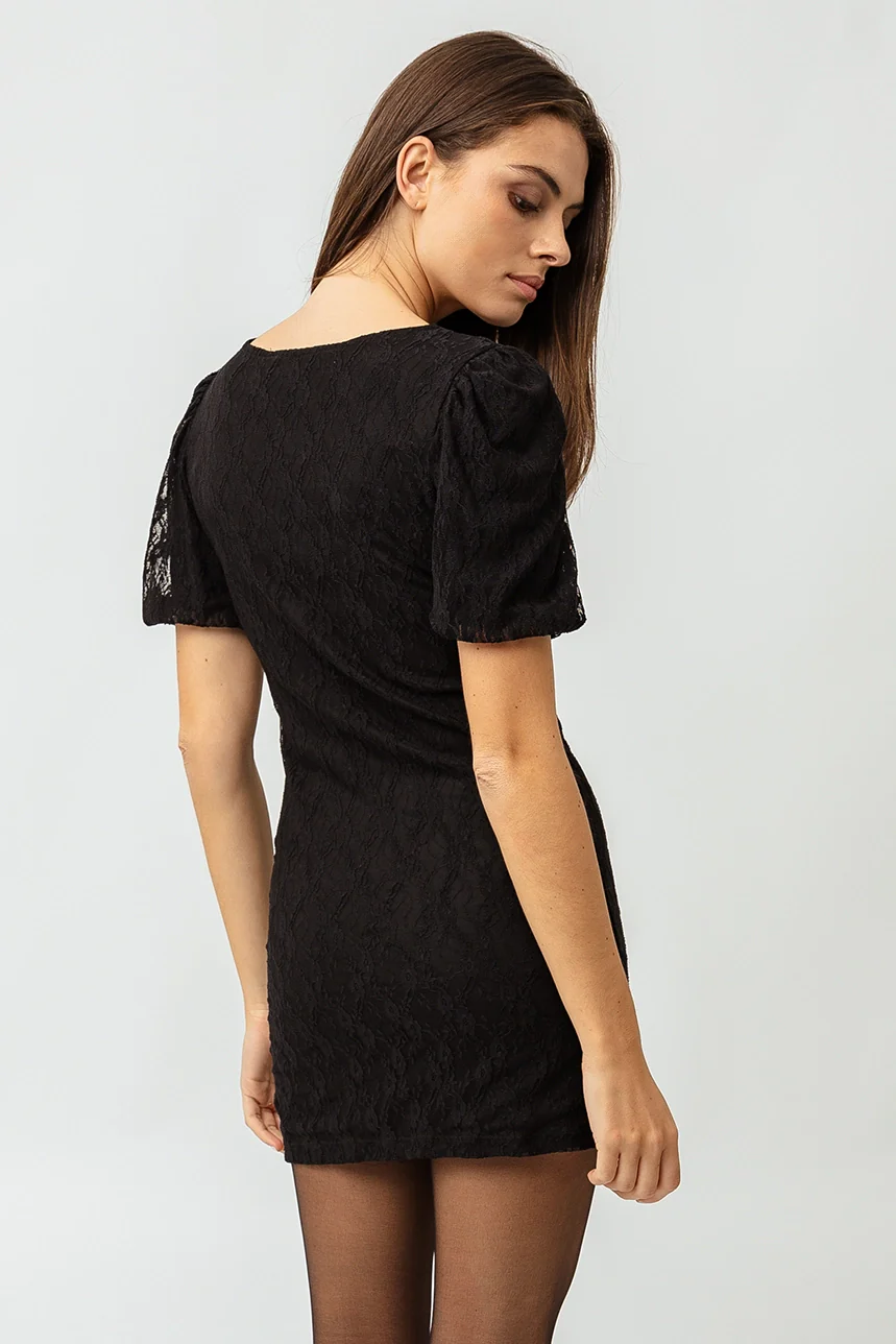 La robe noire en dentelle - Image 4