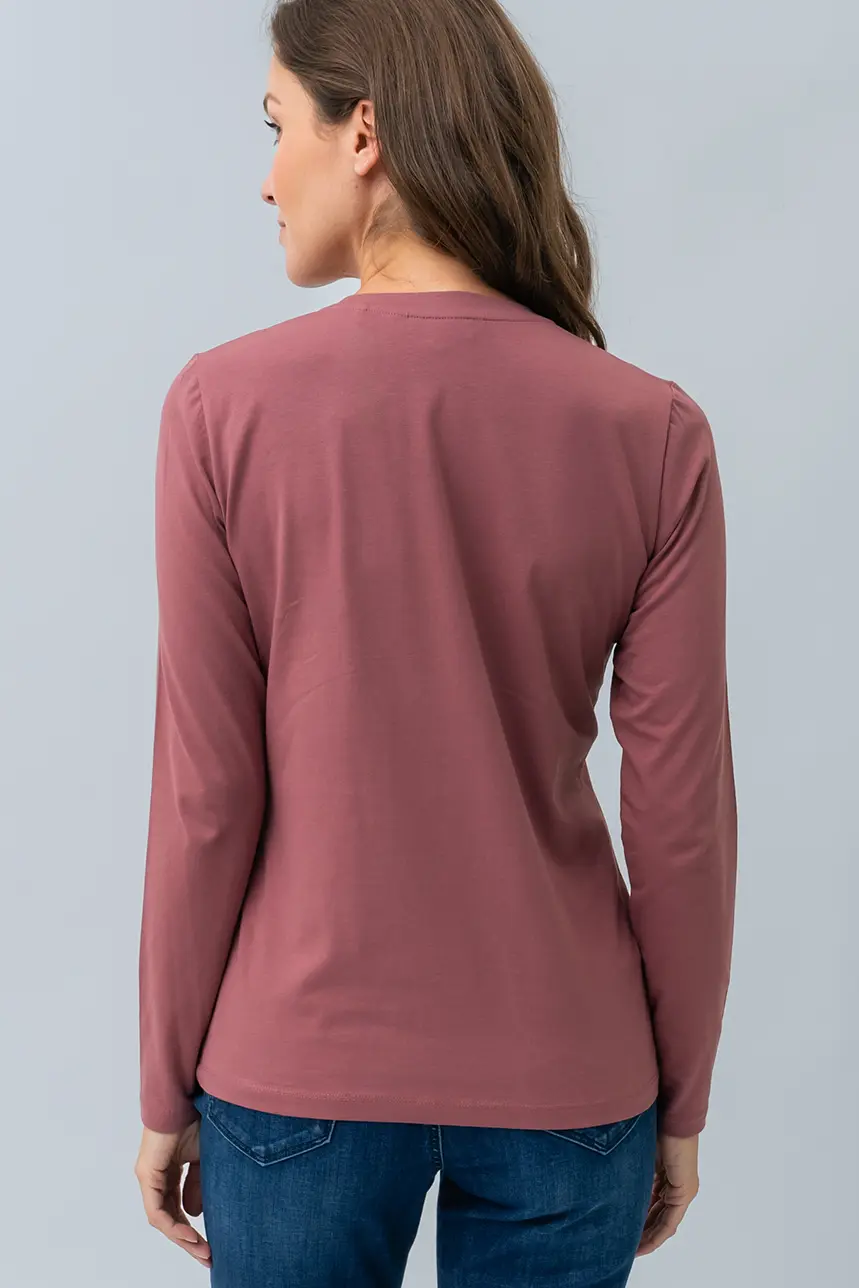 Le t-shirt uni froncé - Image 4