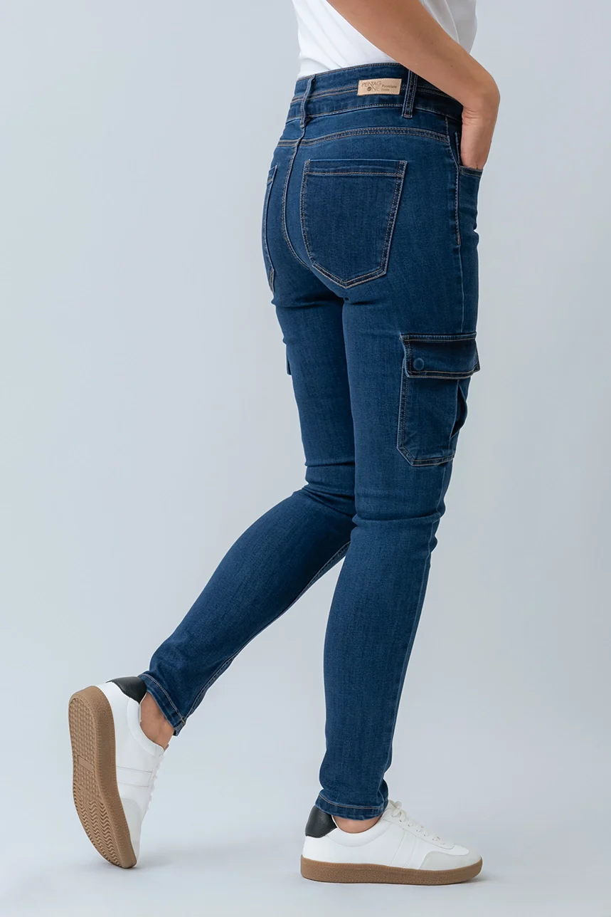 Le jeans étroit cargo | Modèle Sophia - Image 5