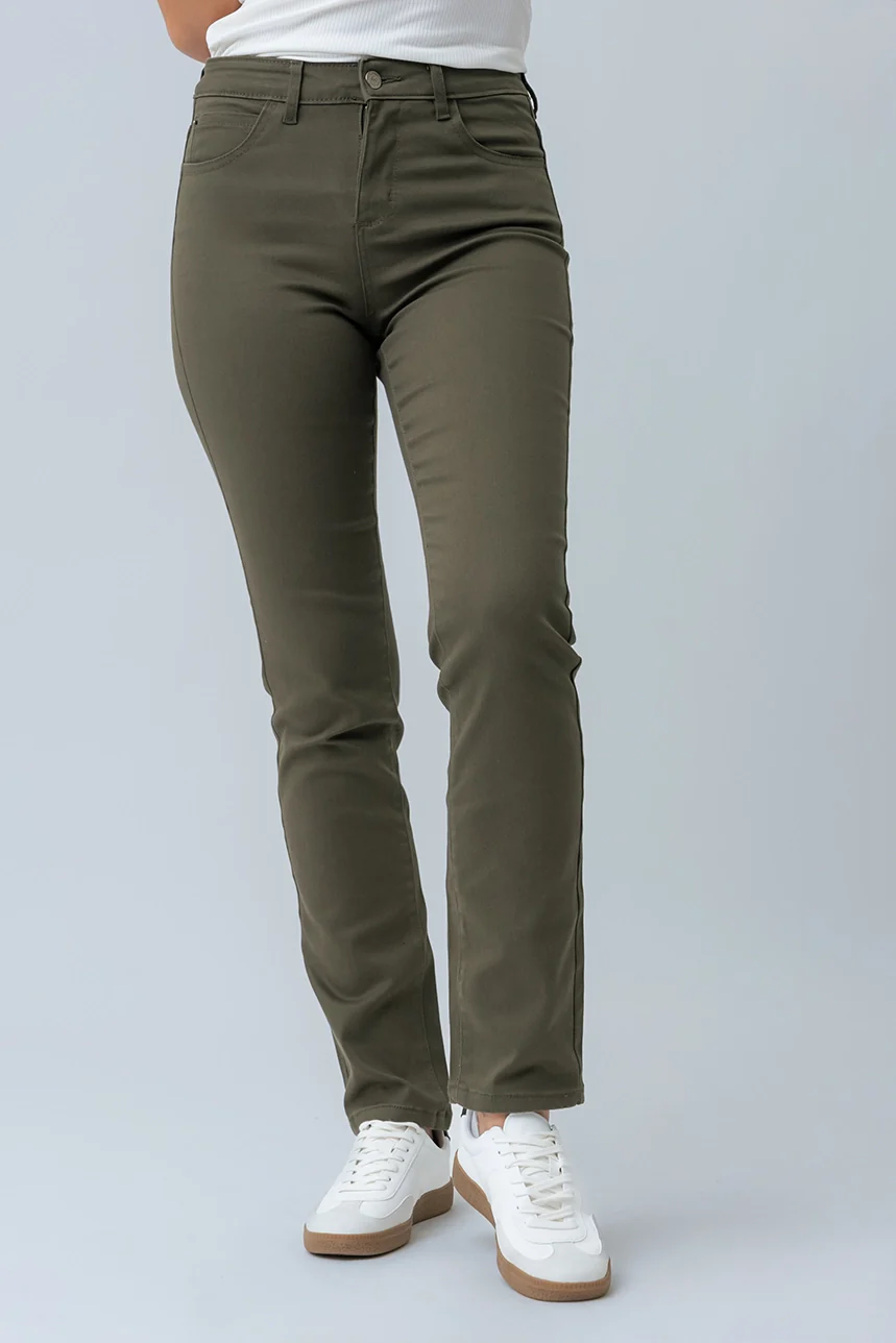 Le jeans droit coloré sculptant - Image 2