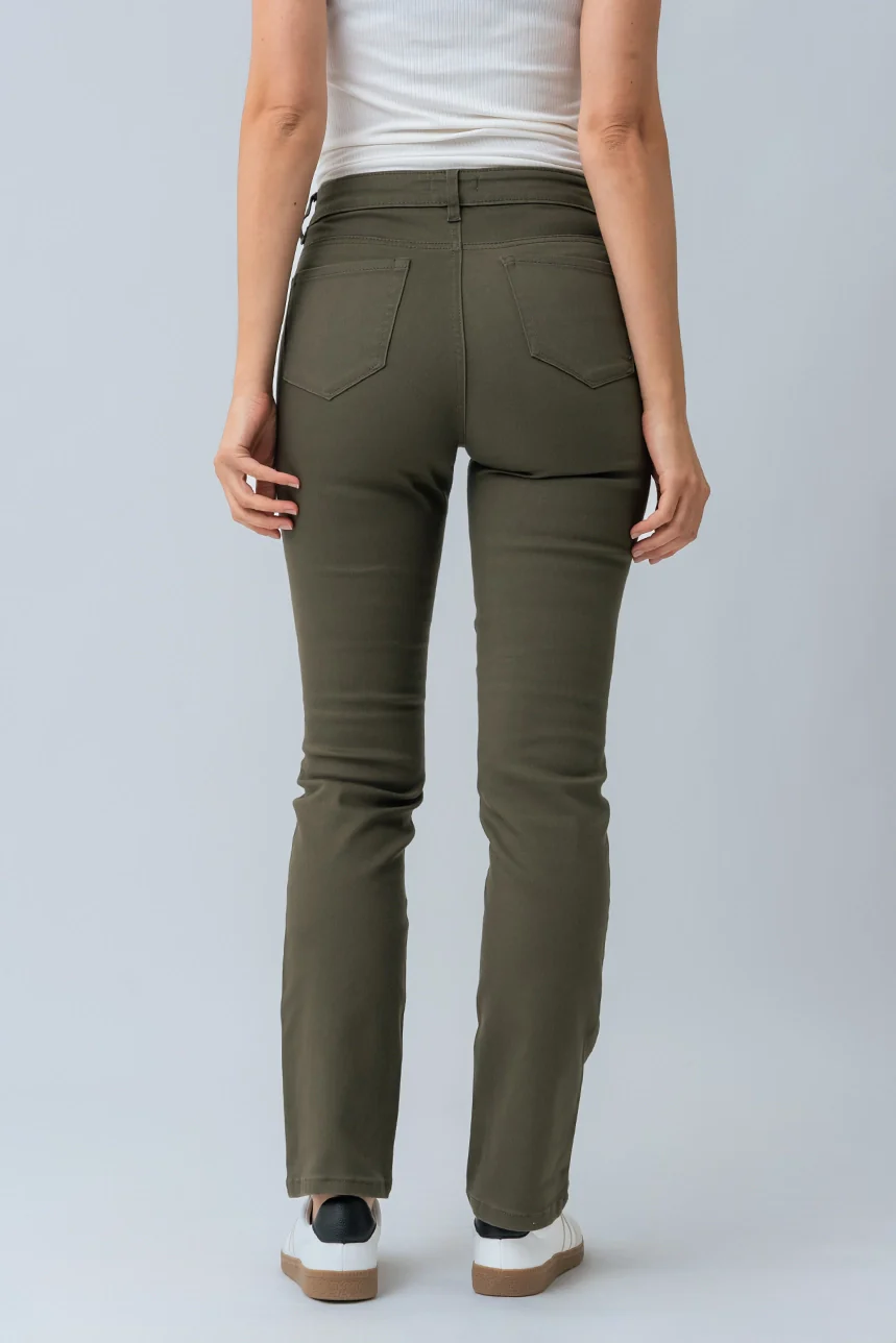 Le jeans droit coloré sculptant - Image 5