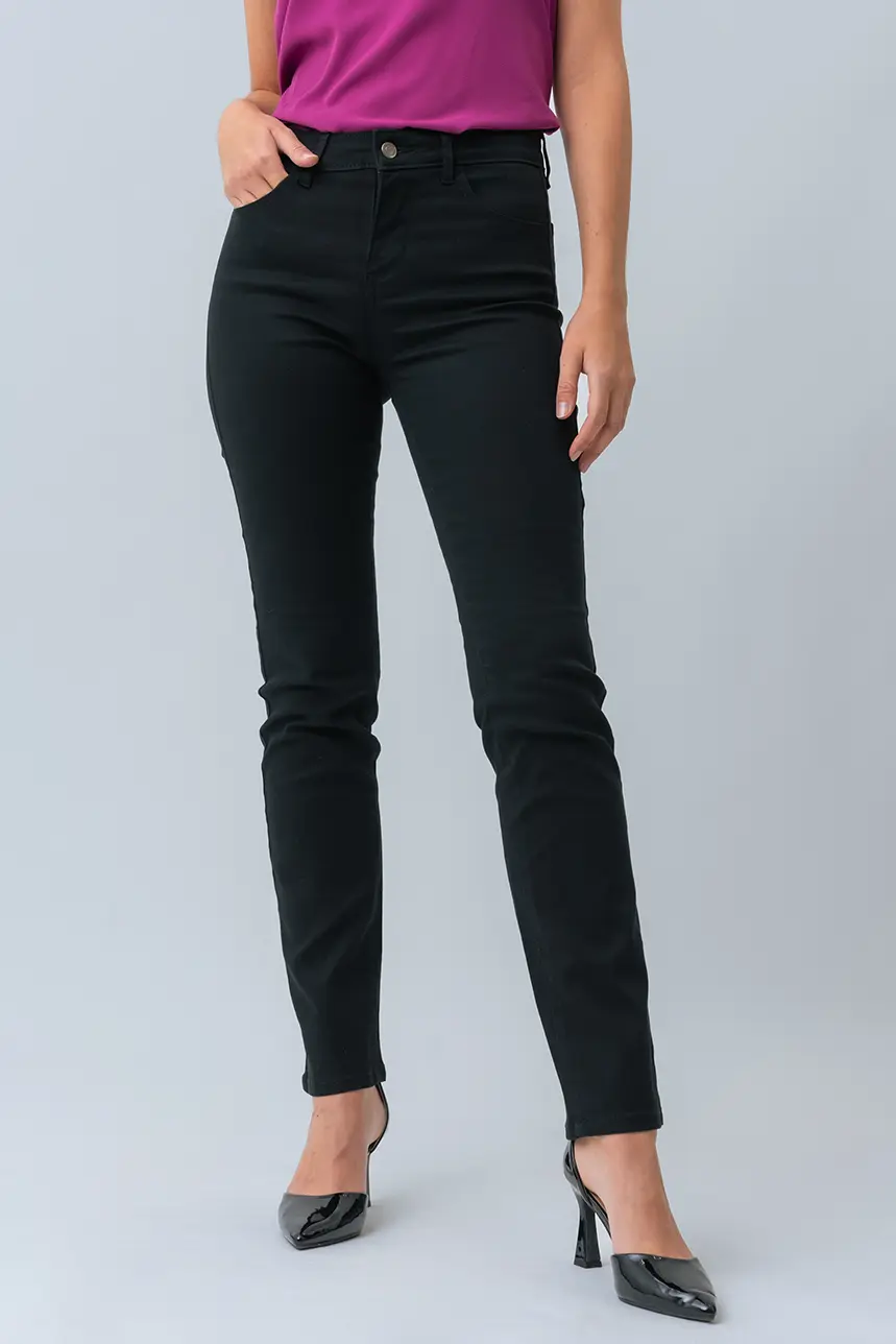 Le jeans droit coloré sculptant - Image 7