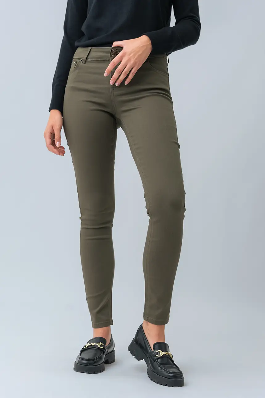 Le jeans étroit coloré sculptant - Image 2
