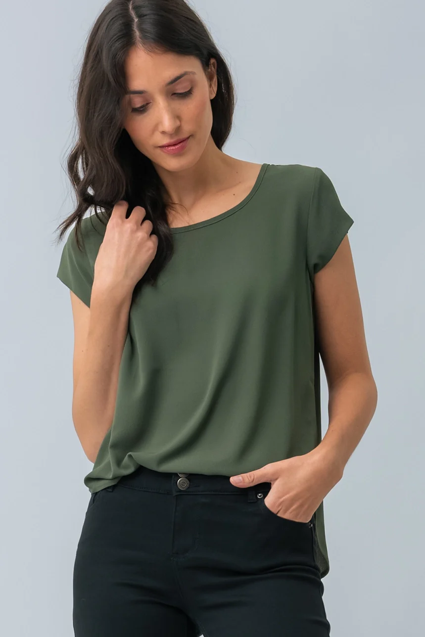 La blouse unie texturée - Image 2