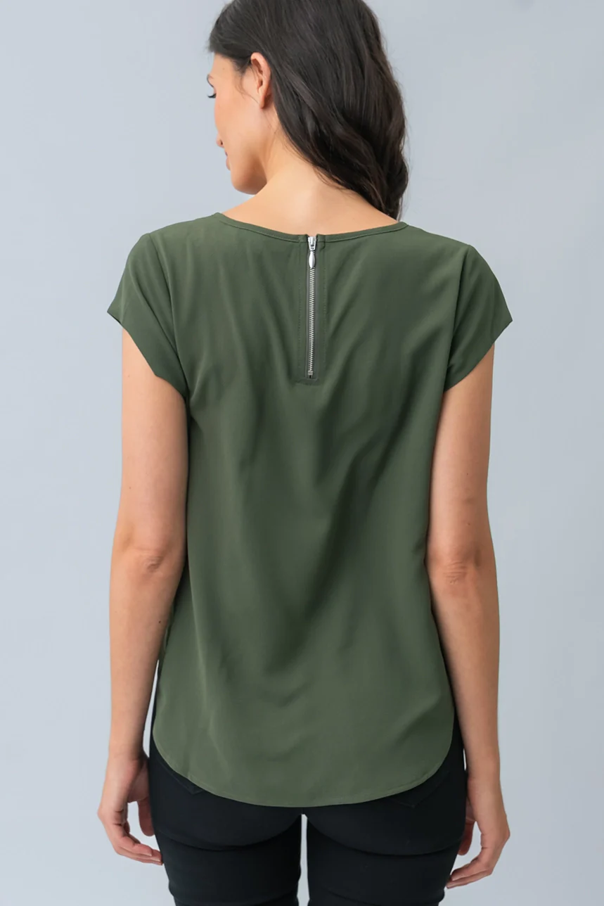 La blouse unie texturée - Image 3