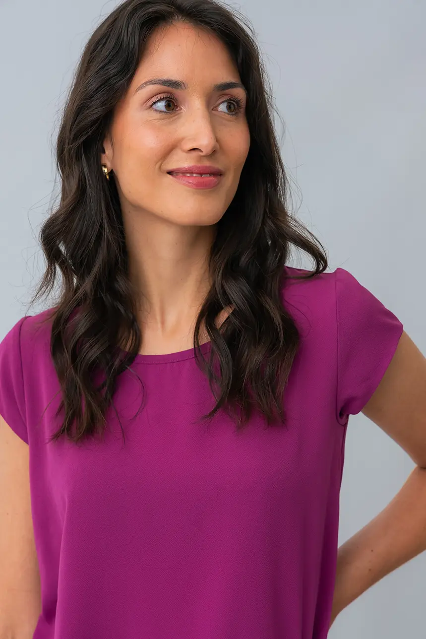 La blouse unie texturée - Image 6